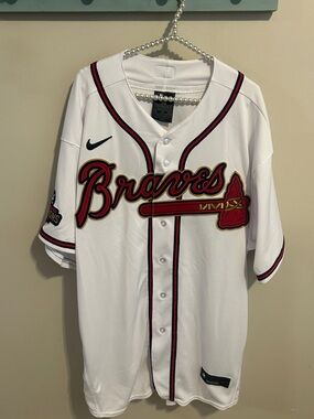Nike Atlanta Braves 2022 Gold Program Authentic Jersey Size 56 2021 WS Champions